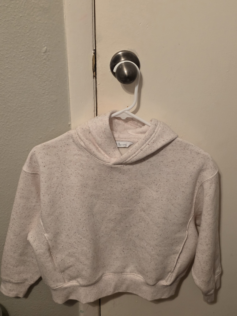 DSG Pink Speckled Cropped Hoodie